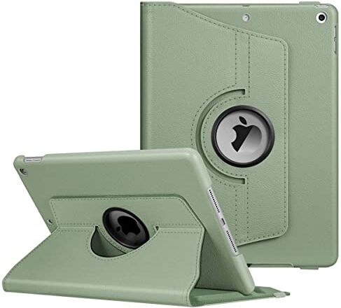 Blyge Custodia per iPad 10.2" per iPad 9a generazione 2021 8a generazione 2020 e 7a generazione 2019, custodia sottile per iPad da 10.2", colore verde opaco