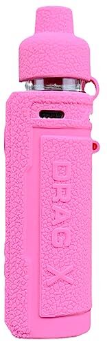 WratryParts Silicone Case Compatible with Voopoo Drag X Kit   Protective, Durable Skin, Sleeve, Cover, Wrap, Gel, Case, shield (Pink)