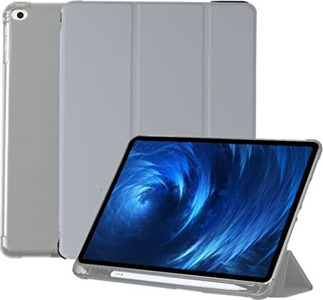 JOYLYJOME Compatibile con iPad (12,9 pollici), custodia pieghevole a forma di Y con scomparto per penne, materiale acrilico, lavanda, lilla