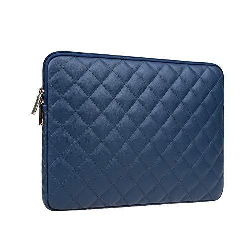 RAINYEAR make life easier RAINYEAR 14 Inch Laptop Sleeve Custodia protettiva in pelle antiurto resistente all'acqua Borsa da trasporto compatibile con Asus ExpertBook B2 15.6" Dell XPS 15 Laptop ThinkPad L14, Blu Navy