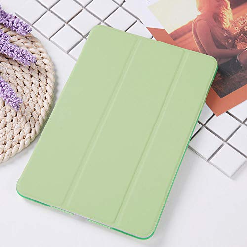 Huiran Custodia Vibrante Verniciata Color Caramella per Apple iPad Mini 1/2/3 Air 2/3 9,7 Pollici PRO 2020 11 PU Tablet in Pelle Pieghevole Folio Posteriore Copertine- Mini Verde