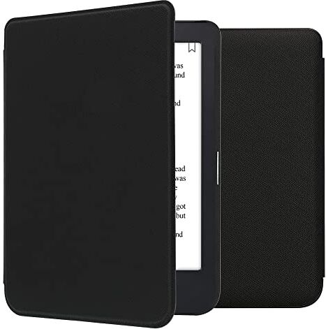 kwmobile Custodia eReader Compatibile con Kobo Clara 2E Cover eBook Reader Flip Case Cover eReader Simil Pelle nero