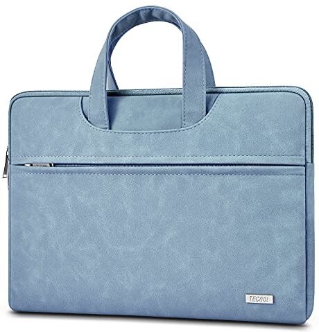 TECOOL 15,6 Pollici Custodia PC Borsa per 15-15,6" HP dell Lenovo ASUS Acer Samsung Laptop, Morbide Sleeve Porta PC Portatile per MacBook PRO 16 2021, 15" Surface Laptop 3, Matebook D16/D15, Blu