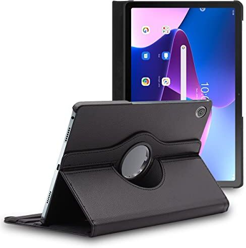 ebestStar Cover per Lenovo Tab M10 Plus 10.6 (Gen 3), Custodia Protezione Rotazione 360, Pelle PU, Nero