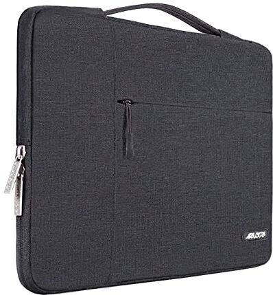 MOSISO Laptop Sleeve Borsa Compatibile con MacBook Air/Pro,13-13,3 pollici Notebook,Compatibile con MacBook Pro 14 M3 M2 M1 Chip Pro Max 2023-2021,Poliestere Multifunzionale Manica, Spazio Grigio