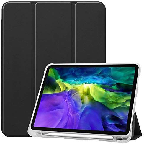 Huiran per Il Nuovo iPad PRO 2020 11 Custodia con portamatite Auto Sleep Wake Smart Cover per iPad PRO 2a Generazione 11 Pollici 2020-Nero   2020