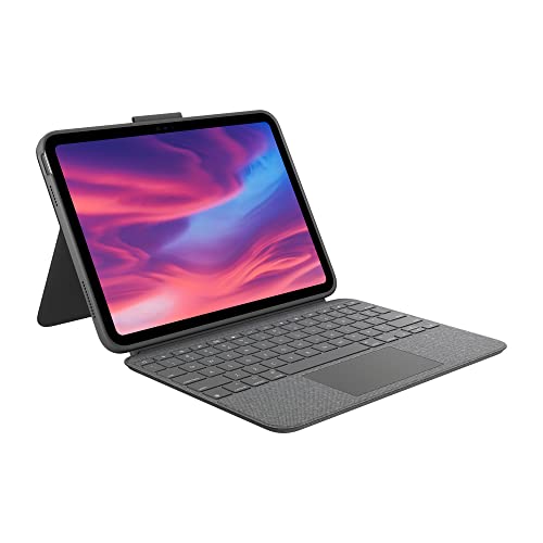 Logitech Combo Touch Detachable Keyboard Case for iPad (10th gen) Grey UK Layout