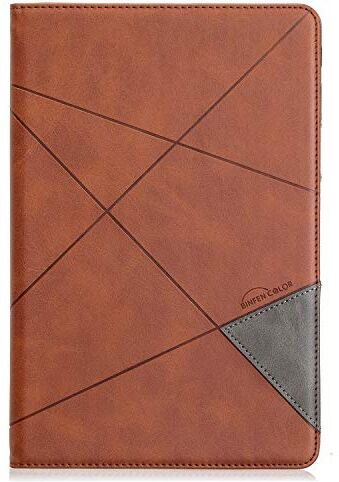 VQWQ Custodia per Galaxy Tab S4 10.5" (SM-T830 / T835) Custodia in Pelle Flip Wallet a Libro con Porta Carte Portafoglio Custodia per Samsung Galaxy Tab S4 10.5" (SM-T830 / T835) [Rombo] -Marrone