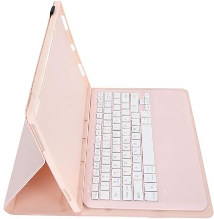 Jectse Custodia con Tastiera per Tablet, TB371FC Previene i Graffi Distanza Operativa 33 Piedi Angolo Regolabile della Custodia con Tastiera per Tab P12 da 12,7 Pollici (PINK)