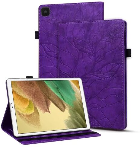 Vaitasy Custodia per Samsung Galaxy Tab A7 Lite 8.7 Pollici 2021, Flip Book Cover con Pelle PU Protezione Custodia per Galaxy Tab A7 Lite 8.7" SM-T220/T225/T227 Albero della Vita Viola