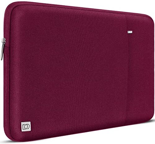 DOMISO 13 Pollici Custodia Borsa per Computer Portatile PC Protettiva Laptop Sleeve per 12.9" iPad Pro/13" MacBook Pro/13.5" Surface Laptop 2/Lenovo Yoga S730 730/Huawei MateBook X Pro, Vino Rosso