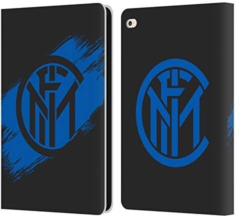 Head Case Designs Licenza Ufficiale Inter Milan Tratti di pennello Grafici Custodia Cover in Pelle a Portagoglio Compatibile con Apple iPad Air 2 (2014)