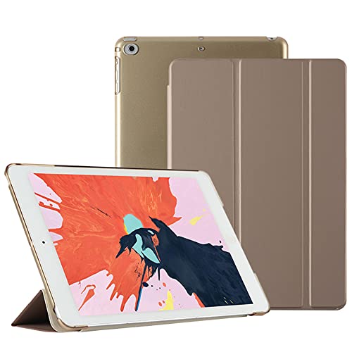 JOYLYJOME Custodia per iPad da 10,2 pollici 9a/8a/7a generazione (modelli 2021/2020/2019), custodia protettiva magnetica, supporto siamese a tre pieghe, oro