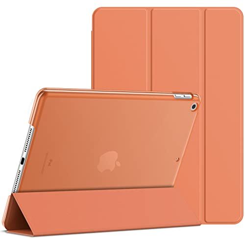 JETech Custodia per iPad 10,2 Pollici, 2021/2020/2019 Modello, 9/8/7 Generazione, Cover con Auto Svegliati/Sonno, Papaia