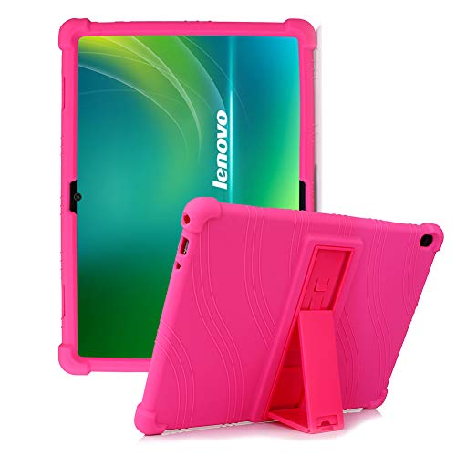 HminSen Custodia in silicone per tablet Lenovo Smart Tab M10 da 10,1", compatibile solo con tablet TB-X605F, TB-X505F, I, L, X e P10 (TB-X705F), colore: Rosa
