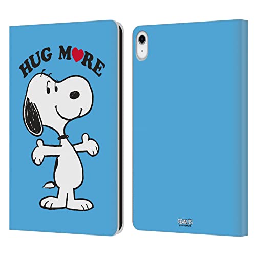 Head Case Designs Licenza Ufficiale Peanuts Ancora di più Snoopy Abbraccio Custodia Cover in Pelle a Portagoglio Compatibile con Apple iPad 10.9 (2022)