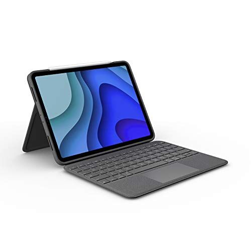 Logitech Folio Touch iPad Pro da 11 pollici (1a, 2a, 3a, 4a gen 2018, 2020, 2021, 2022) Custodia con tastiera Tastiera retroilluminata, trackpad, Smart Connector, ITA QWERTY Grafite