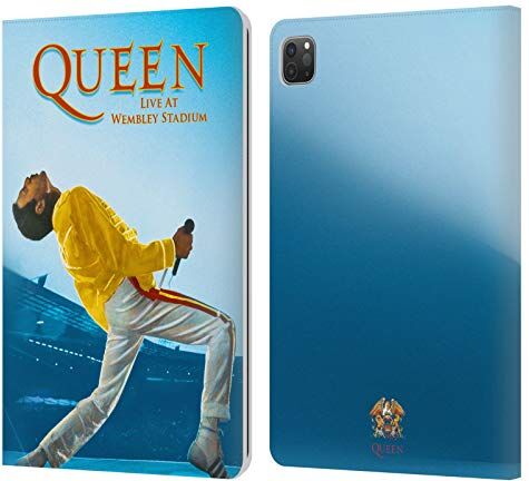 Head Case Designs Licenza Ufficiale Queen Freddie Mercury Live At Wembley Arte Chiave Custodia Cover in Pelle a Portagoglio Compatibile con Apple iPad Pro 11 2020/2021 / 2022