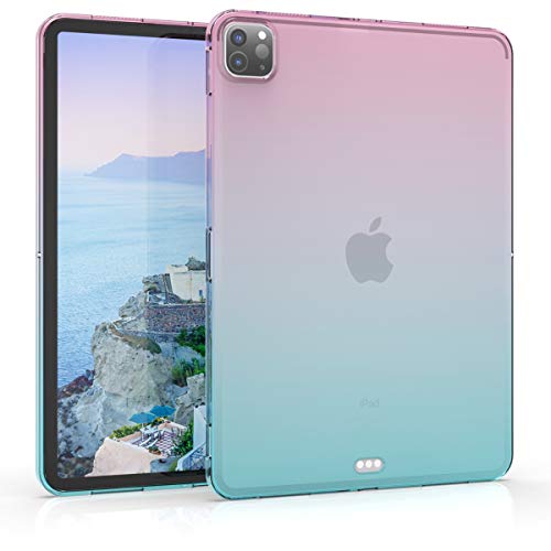 kwmobile Cover Compatibile con Apple iPad Air 5. Gen (2022) / iPad PRO 11" (2020) Custodia Cover Tablet in Silicone TPU Copertina Protettiva Tab Backcover 2 Colori Fucsia/Blu/Trasparente
