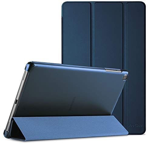 ProCase Custodia per Galaxy Tab A 10.1 2019(SM-T510/T515/T517), Cover Ultra Sottile e Leggero con Retro Semi-Trasparente Copertura per Galaxy Tab A 10.1 -Blu Marino