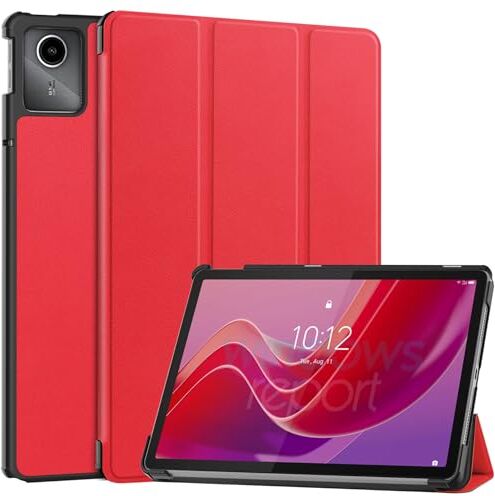 RanTuo Tablet Cover per Lenovo Tab M11, Pelle PU, Sottile, Antipolvere, Custodia per Tablet Resistente alle Cadute per Lenovo Tab M11.(Rosso)