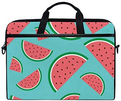 EZIOLY frutta anguria verde di custodia borsa Sleeve per 35,6 cm a 39,1 cm di