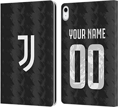 Head Case Designs Licenza Ufficiale Personalizzata Personale Juventus Football Club Away 2022/23 Kit Partita Custodia Cover in Pelle a Portagoglio Compatibile con Apple iPad 10.9 (2022)