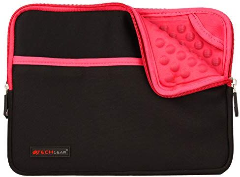 TECHGEAR Custodia Cover protettiva manicotto in neoprene Sottile con interno antiurto bolle per il iPad 10 2022 9 2021 10.2, iPad Air 4 / 5, iPad 9.7", iPad Pro 11, iPad 10.5", Air 3 2, iPad 4 -Rosa