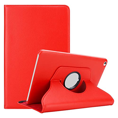 Cadorabo Custodia Tablet per Huawei MediaPad T1 10 (10.0" Zoll) in ROSSO PAPAVERO – Copertura Protettiva in Stile Libro SENZA Auto Wake Up con Funzione Stand e Cerniera Elastico