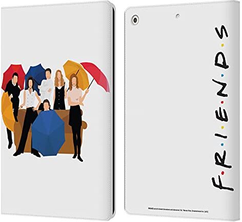 Head Case Designs Licenza Ufficiale Friends TV Show Sequenza di apertura del logo Arte Chiave Custodia Cover in Pelle a Portagoglio Compatibile con Apple iPad 10.2 2019/2020/2021