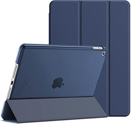 JETech Custodia per iPad 10,2 Pollici, 2021/2020/2019 Modello, 9/8/7 Generazione, Cover con Auto Svegliati/Sonno, Marino Intenso