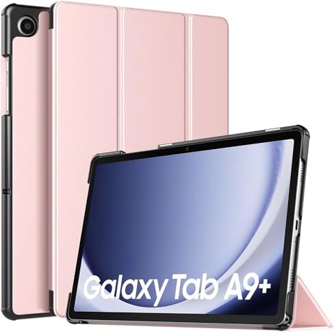 TiMOVO Custodia Compatibile con Samsung Galaxy Tab A9+/A9 Plus 11" 2023 SM-X210/X216/X218, Sottile e Leggero, Cover Protettiva a Guscio Posteriore Rigido per Galaxy Tab A9+, Rosa