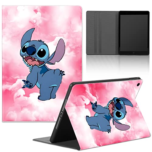 nurkorki Tablet Cover per Lenovo Tab M10 Plus 3rd Gen 10,6'' (TB-125FU),Custodia con Kawaii Stitch Anime Cartoon Manga Modello Holder Flip Case in pelle PU con Supporto Sottile Antiurto TPU Cover,05