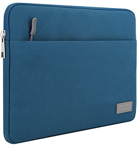 MoKo 9-11 Custodia Protettiva, Borsa Impermeabile con Due Tasche per iPad 10a/Air 5 10.9 2022 iPad 9a 8a 7a Gen 10.2, iPad PRO 11 M2 2022-2018/Air 4 10.9, Galaxy Tab S8 11, Tab 10.1, Blu Pavone