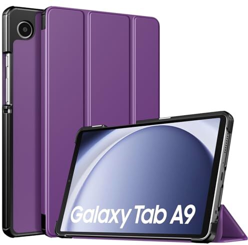 TiMOVO Custodia Protettiva Compatibile con Samsung Galaxy Tab A9 8.7" 2023, Sottile e Leggero, Cover Protettiva a Guscio Posteriore Rigido per Galaxy Tab A9 8.7" Tablet SM-X110/X115/X117, Viola Scuro