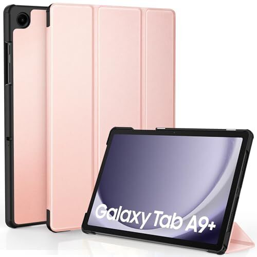 EasyAcc Custodia Cover Compatibile con Samsung Galaxy Tab A9+ / A9 Plus 11 Pollici 2023 SM-X210/ X215/ X216 Tablet, Rosa