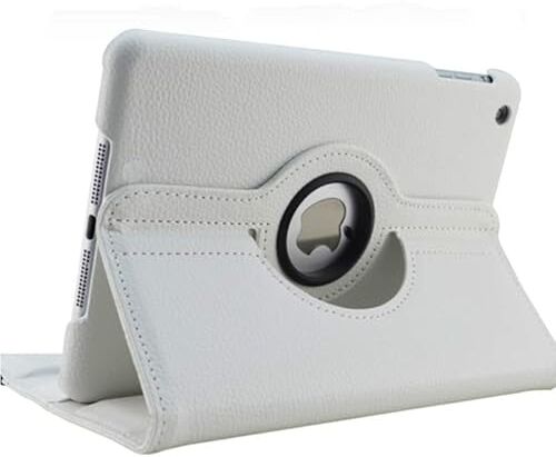 SOENS Compatibile con Samsung Galaxy Tab Note Pro 12.2 "SM- Custodia for tablet P900 P901 P905 Staffa girevole a 360° Flip Stand Cover in pelle (Color : White)