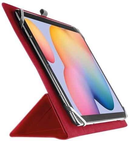 Cellular Line Click Case- Custodia per Tablet con Retro Pieghevole Funzione Stand Per Display Tablet Fino a 10,5" Rosso