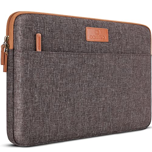 DOMISO 10,1 Pollici Custodia Borsa per Computer Portatile PC Protettiva Tablet Sleeve per 9,7" 10,5" 11" iPad Pro/iPad Air/Microsoft Surface Go/Samsung Galaxy Tab S4/Lenovo Ideapad D330, Marrone