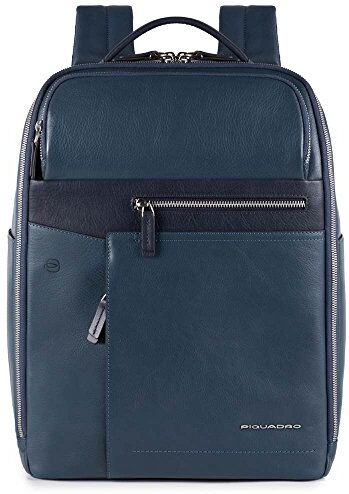 PIQUADRO Cary, Zaino in Pelle Uomo, Blu