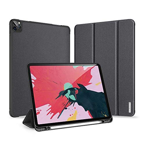 Huiran New Magnetic Case for New iPad PRO 11 2020 with Pencil Holder Smart Flip Stand Cover for iPad PRO 11 inch 2020-Black