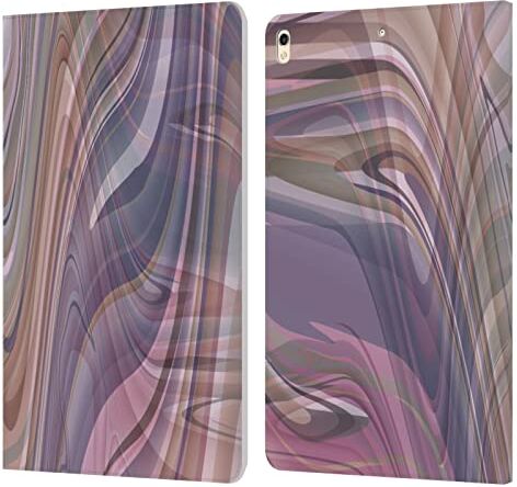 Head Case Designs Licenza Ufficiale Suzan Lind Toni Neutri Vortici in Marmo Custodia Cover in Pelle a Portagoglio Compatibile con Apple iPad PRO 10.5 (2017)