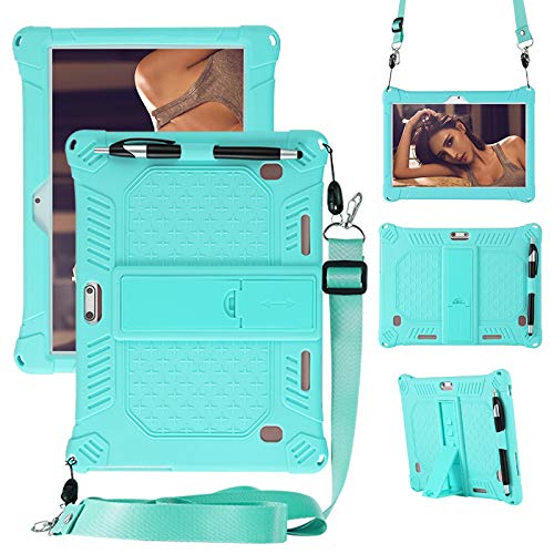 YHFZR Custodia Cover per BMAX Tablet I9 Plus 10,1 Pollici, Ultra Leggero Protettiva Cover in Silicone con Supporto per Bambini per BMAX Tablet I9 Plus 10,1 Pollici, Verde