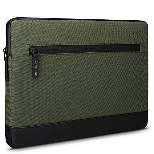 Adore June 16" Bent Laptop Bag Borsa Verde Olivo compatibile con MacBook Pro 16 2023 2021, Tessuti Riciclati Sostenibili, cerniere impermeabili Made in Europe