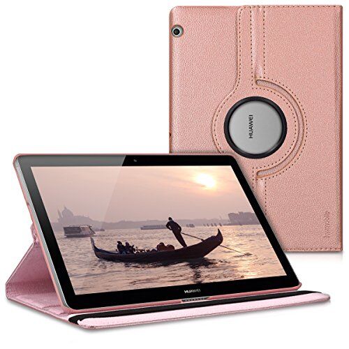 kwmobile Cover Compatibile con Huawei MediaPad T3 10 Custodia Cover per Tablet Rotazione 360° Stand Similpelle Protezione Tab Pad