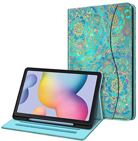 FINTIE Custodia per Samsung Galaxy Tab S6 Lite 10.4'' 2024/2022/2020 (SM-P620/P625/P613/P619/P610/P615) con S Pen Holder [SlimShell] Multi-angli Leggero Morbida TPU Cover Case, Shades