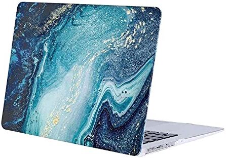 MOSISO Custodia Rigida Compatibile con MacBook Air 13 Pollici Modello A1369 A1466 Versione 2010-2017, Ultra Sottile Case Plastica Protettiva Cover con Motivo, Marmo Creativo Dell'onda