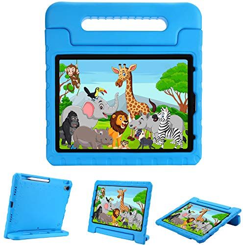 Procase Custodia Bambini per iPad Air 5 2022 [A2588/A2589/A2591]/iPad Air 4 Generazione 2020/iPad Pro 11 2018, Leggera Protettiva Custodia Rigida Antiurto per Bambini con Cavalletto -Blu