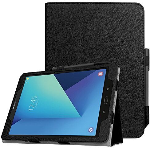 FINTIE Custodia per Samsung Galaxy Tab S3 9.7 in Pell Slim Fit Folio Sottile Pieghevole Case Cover con Funzione Sleep/Wake per Samsung Galaxy Tab S3 SM-T825N/SM-T820N 9.7-inch Tablet, Nero