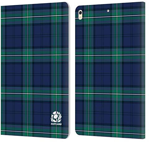 Head Case Designs Licenza Ufficiale Scotland Rugby Scozzese LOGO 2 Custodia Cover in Pelle a Portagoglio Compatibile con Apple iPad Pro 10.5 (2017)